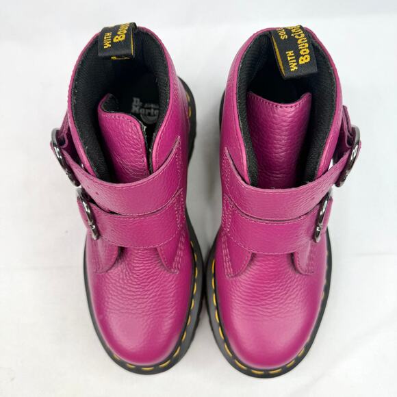 Dr. Martens Devon Heart Boots Fuchsia - Picture 6 of 12